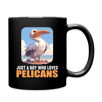 Pelicans Pelican - Full Colour Mug - black - Right