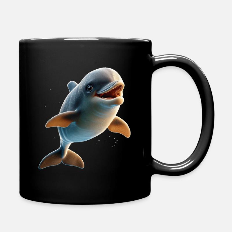 Dauphin Plongeur Dauphins Océan Dauphins mignons Dauphin - Mug uni - noir