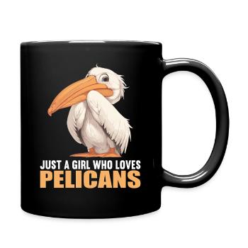 Pelicans Pelican - Full Colour Mug - black - Right