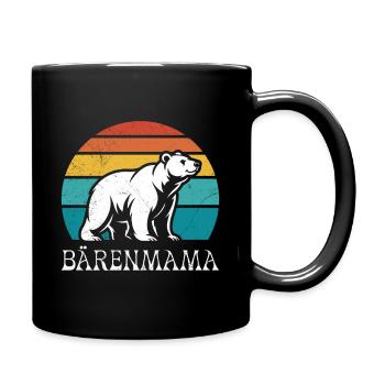 Future maman MAMAN OURS Bientôt maman Drôle - Mug uni - noir - Droite