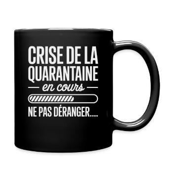 Anhaltende Midlife-Crisis - Tasse einfarbig - Schwarz - Rechts