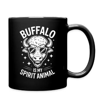 Buffalo Disant Buffalo Drôle Buffalo Cadeau - Mug uni - noir - Droite