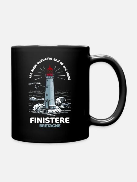 Finistère Schönheit des BZH Bretagne - Tasse einfarbig - Schwarz