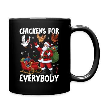 Chickens for Everybody - Full Colour Mug - black - Right
