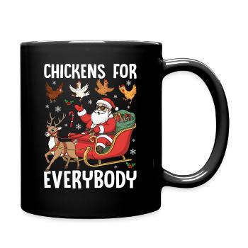 Chickens for Everybody - Full Colour Mug - black - Right