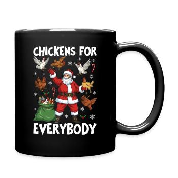 Chickens for Everybody - Full Colour Mug - black - Right