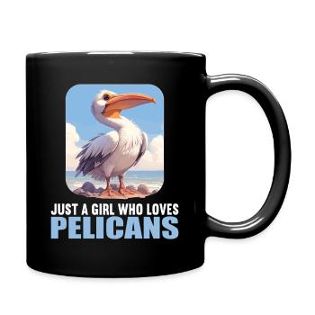 Pelicans Pelican - Full Colour Mug - black - Right