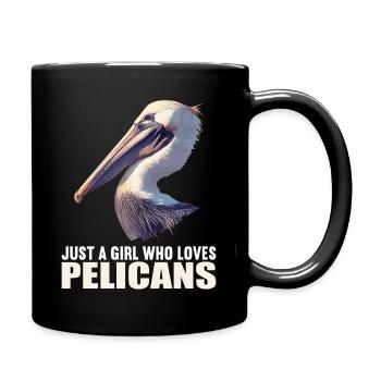 Pelicans Pelican - Full Colour Mug - black - Right