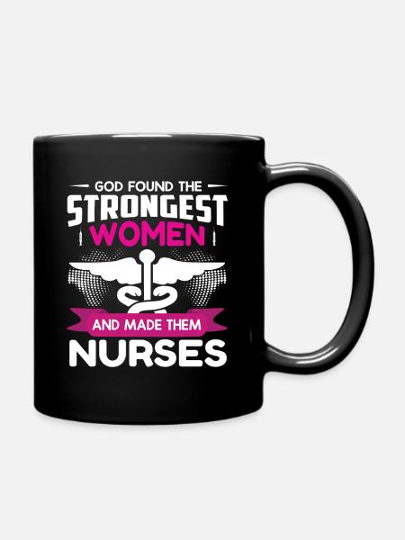 Krankenschwester - Tasse einfarbig - Schwarz