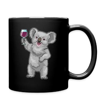 Koala Red Wine - Full Colour Mug - black - Right