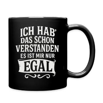 J’ai déjà compris ça, je m’en fiche - Mug uni - noir - Droite