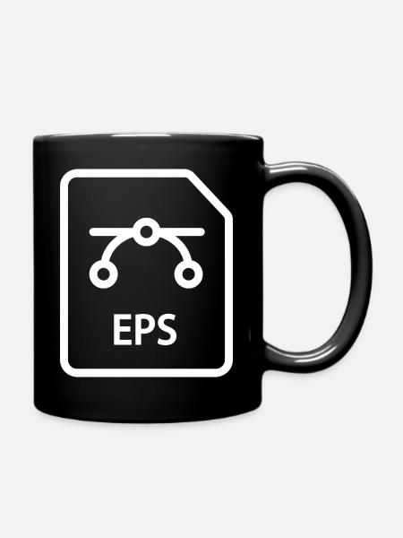 Fichier EPS - Mug uni - noir