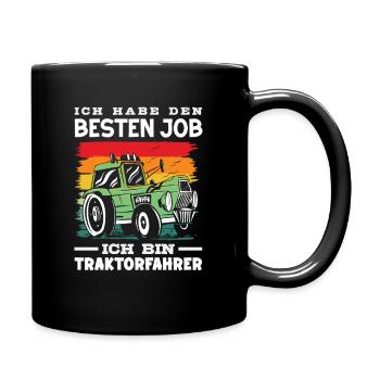 J’ai le meilleur travail conducteur de tracteur - Mug uni - noir - Droite