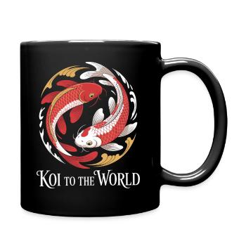 Humour Poisson Koi Japonais Asiatique - Mug uni - noir - Droite