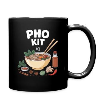 Pho Kit Bol de nouilles Foodie Asiatique - Mug uni - noir - Droite