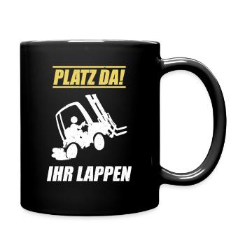 Espace depuis votre chiffon / cariste disant - Mug uni - noir - Droite
