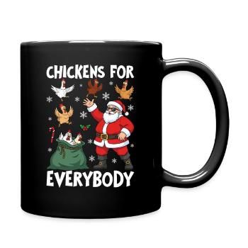Chickens for Everybody - Full Colour Mug - black - Right