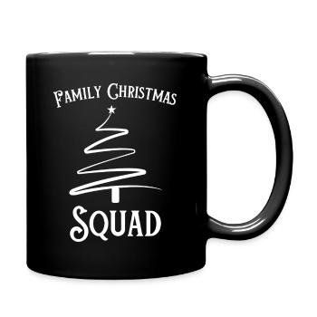 Family Christmas Tree Squad - Full Colour Mug - black - Right