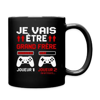 I'm going to be a big brother Future big brother gamer - Full Colour Mug - black - Right