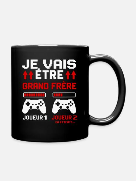 I'm going to be a big brother Future big brother gamer - Full Colour Mug - black
