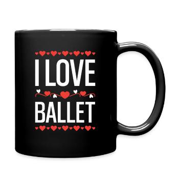 I Love Ballet - Full Colour Mug - black - Right