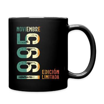 November 1995 Vintage Retro Birthday - Full Colour Mug - black - Right