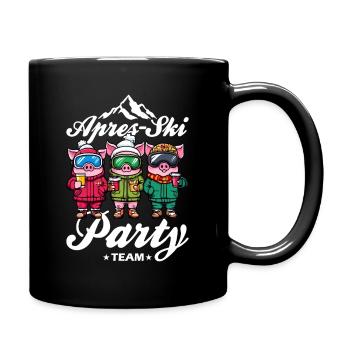 Après-ski Party Team Pistensau - Mug uni - noir - Droite