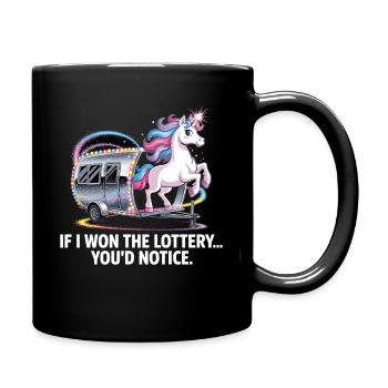 Funny If I Won The Lottery You’d Notice Yacht boat - Tasse einfarbig - Schwarz - Rechts