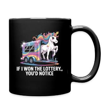 Funny If I Won The Lottery You’d Notice Yacht boat - Tasse einfarbig - Schwarz - Rechts