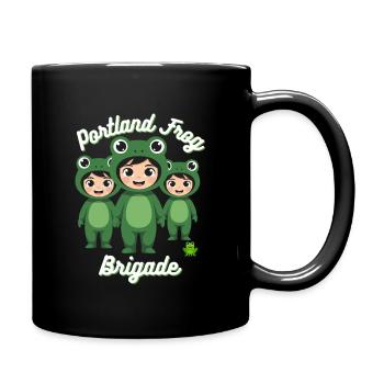Portland Frosch-Brigade - Tasse einfarbig - Schwarz - Rechts