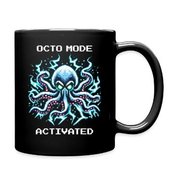 Oktopus-Modus Aktiviert | Kraken Gaming Humor - Tasse einfarbig - Schwarz - Rechts