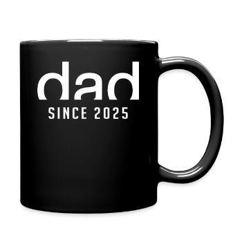 Dad since 2025 | Birth Paternity Gift - Full Colour Mug - black - Right