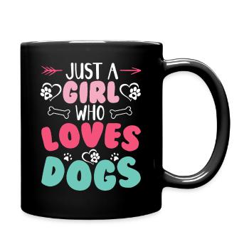 Dogs Dog Lover Dog Owner Gift - Full Colour Mug - black - Right