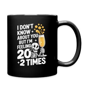 Skeleton Cheers 40th Birthday - Full Colour Mug - black - Right