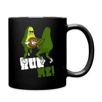 Avocado Hug - Full Colour Mug - black - Right