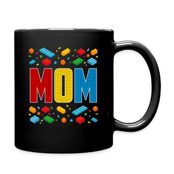 Mutter Ziegelbauer Kreative Mutterschaft Block Liebhaberin - Tasse einfarbig - Schwarz - Rechts