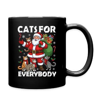 Cats For Everybody - Tasse einfarbig - Schwarz - Rechts