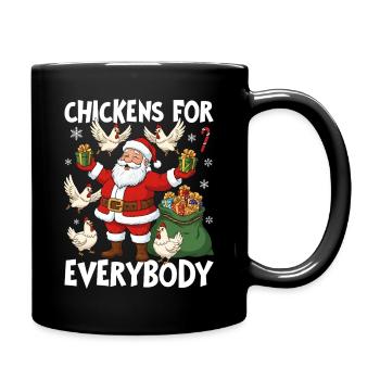 Chickens for Everybody - Full Colour Mug - black - Right