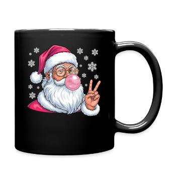 Gomme à mâcher du Père Noël - Mug uni - noir - Droite