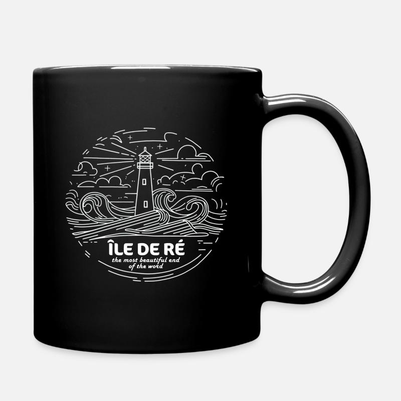 Île de Ré Schöner Ort der Welt Charente-Maritime - Tasse einfarbig - Schwarz