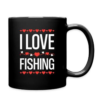 I Love Fishing - Full Colour Mug - black - Right