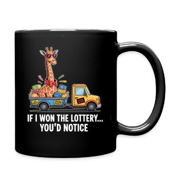 Funny If I Won The Lottery You’d Notice Yacht boat - Tasse einfarbig - Schwarz - Rechts