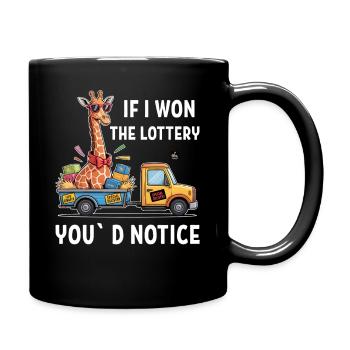 Funny If I Won The Lottery You’d Notice Yacht boat - Tasse einfarbig - Schwarz - Rechts