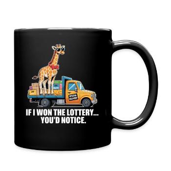 Funny If I Won The Lottery You’d Notice Yacht boat - Tasse einfarbig - Schwarz - Rechts