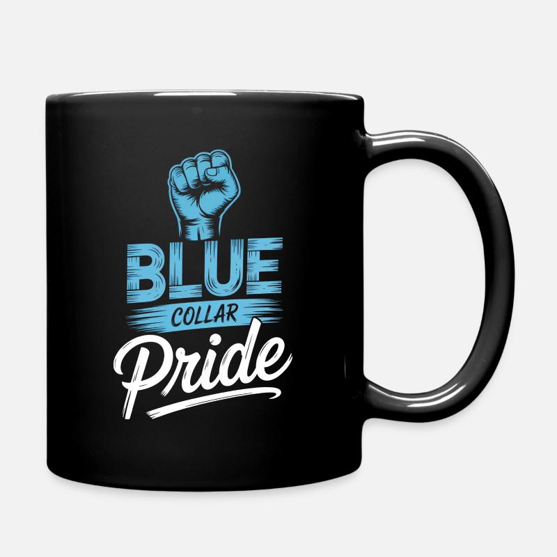 Blue Collar Arbeiter Handwerk Bauarbeiter - Tasse einfarbig - Schwarz