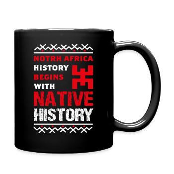 Indigenous History of North Africa - Full Colour Mug - black - Right
