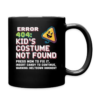 Error 404 Kinderkostüm nicht gefunden - Tasse einfarbig - Schwarz - Rechts