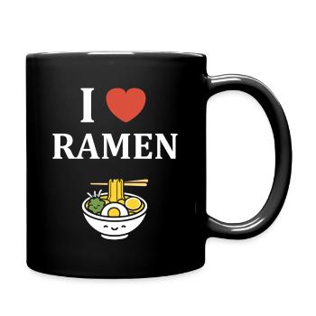 Ich liebe Ramen Bol - Tasse einfarbig - Schwarz - Rechts