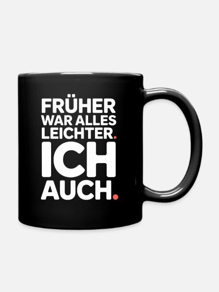 Everything used to be easier, including my 50th birthday - Full Colour Mug - black
