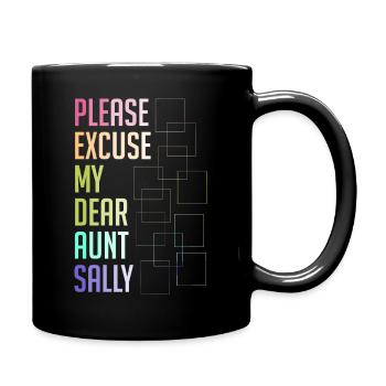 Professeur de mathématiques Dire Professeur de mathématiques drôle - Mug uni - noir - Droite